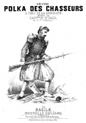 Grande Polka Des Chasseurs A Pied A La Louisiane, Basile Bares, 1860