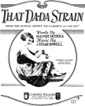 That Da-Da Strain, Mamie Medina; Edgar Dowell, 1922