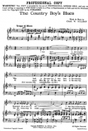 The Country Boy's Blues version 1, Chas W. Hillman, 1923