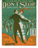 Don't Stop, Harry Von Tilzer, 1913