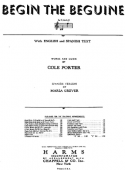 Begin The Beguine version 1, Cole Porter, 1935