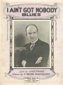 I Ain't Got Nobody Blues, Frank Henri Klickmann, 1924