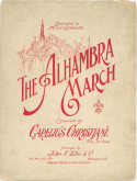 The Alhambra March, Carelius Christiani, 1906