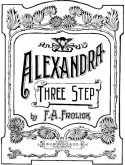 Alexandra Three Step, F. A. Frolick, 1902