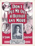Don't Put Me Off At Buffalo Any More, Jean Schwartz, 1901