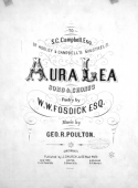 Aura Lea, Geo R. Poulton, 1861