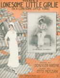 There's A Lonesome Little Girlie In A Lonesome Little Town, Otto Motzan, 1914