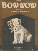 Bow-Wow, Wheeler Wadsworth, 1919