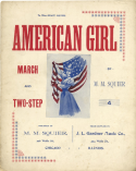 American Girl March, M. M. Squier, 1898