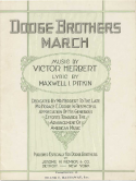 Dodge Brothers March, Victor Herbert, 1920