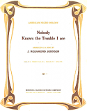Nobody Knows The Trouble I See version 1, J. Rosamond Johnson, 1917