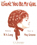 Won't You Be My Girl, May Greene, 1910