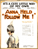 It's A Cute Little Way Of My Own, Harry Austin Tierney, 1916