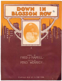 Down In Blossom Row, Percy Wenrich, 1905