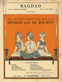 Bagdad, Sigmund A. Romberg; Al Jolson, 1918