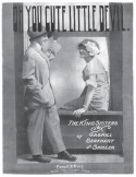 Oh You Cute Little Devil, Gus Benkhart; Chas P. Shisler, 1912