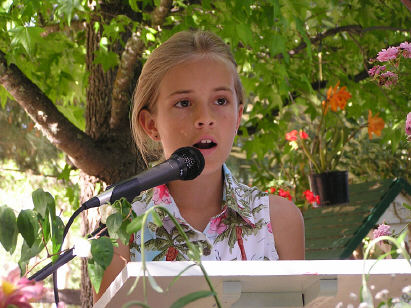 Caitlyn at the Podium