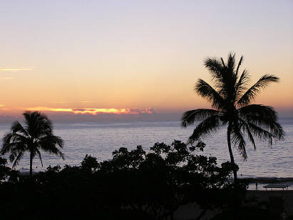 Sunset at Hapuna Beach