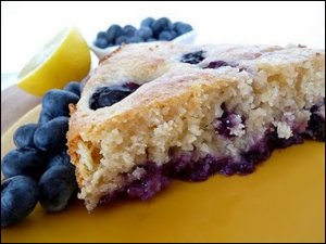 Blueberries on the Bottom Cake
