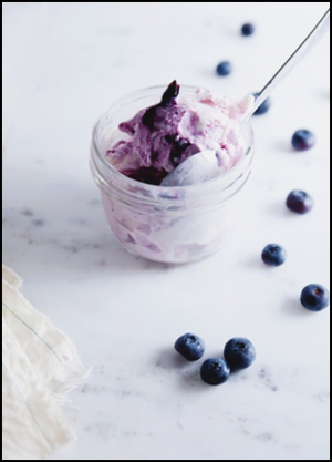 Blueberry Sour Cream Ice Cream