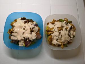 Chicken (Southwest)  & Yellow Rice Bowls with Long Green Pepper & Hot Sauce Crema