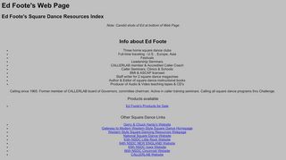 Web site for "Ed Foote"