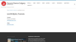 Web site for "Frances Levitt"