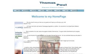 Web site for "Thomas "Tommy" Paul"