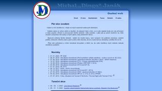 Web site for "Michal "Dingo" Janák"