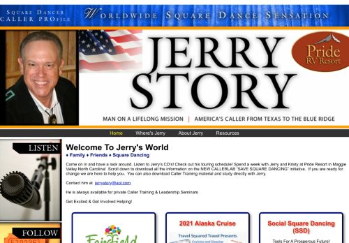 Web site for "Jerry Story"