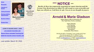 Web site for "Arnold Gladson"