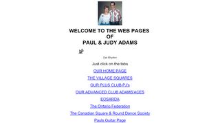 Web site for "Paul Adams"