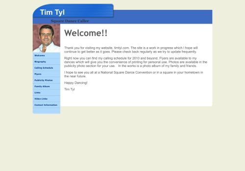 Web site for "Tim Tyl"