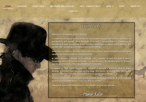 Web site for "Hunter Keller"