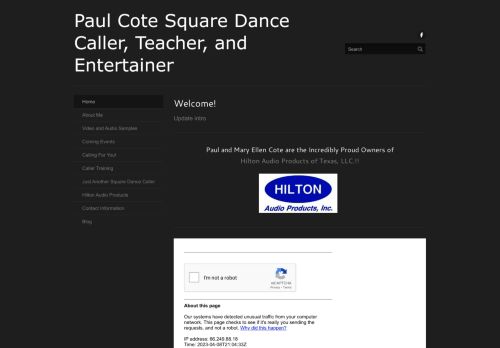 Web site for "Paul Cote"