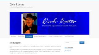 Web site for "Dick Rueter"