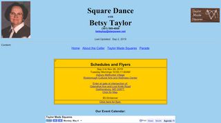 Web site for "Betsy Taylor"