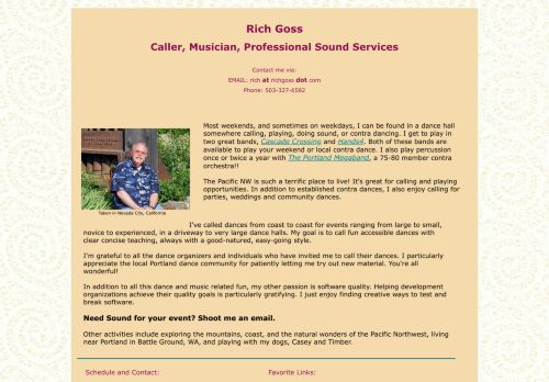 Web site for "Rich Goss"