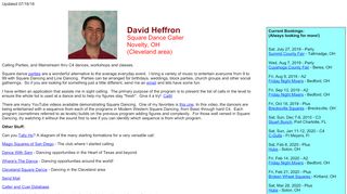 Web site for "David Heffron"
