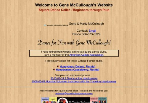 Web site for "Gene McCullough"