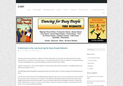 Web site for "Calvin Campbell"