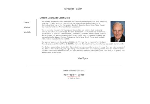 Web site for "Ray Taylor"