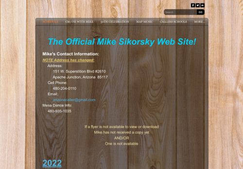 Web site for "Mike Sikorsky"