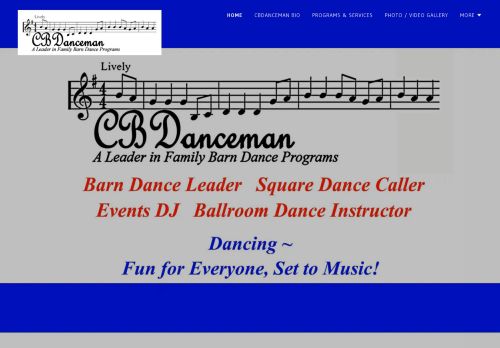Web site for "Carl "CBDanceman" Ballou"