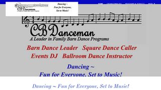 Web site for "Carl "CBDanceman" Ballou"