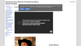 Web site for "Andy Wilson"