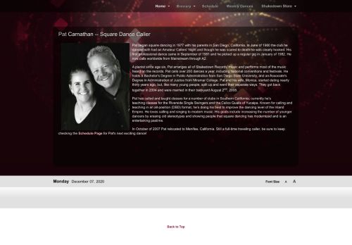 Web site for "Pat and Monica Carnathan"