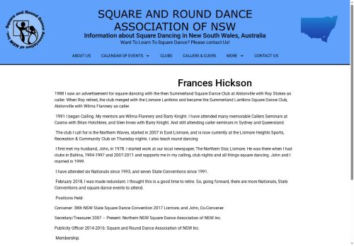 Web site for "Frances Jennifer Hickson and John McAlister"