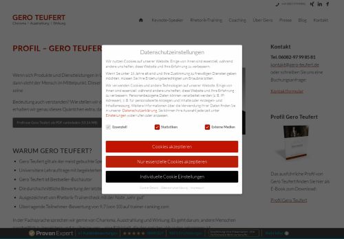 Web site for "Gero Teufert"