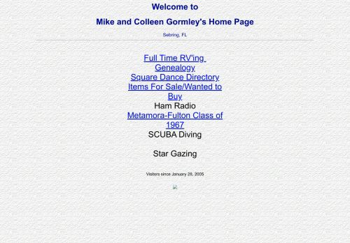 Web site for "Mike Gormley"